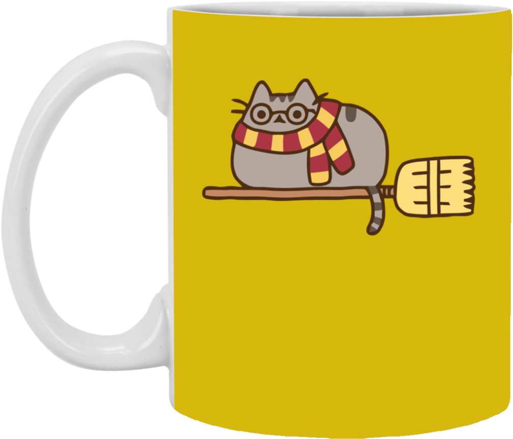 Pusheen Harry Potter Mug Cup Gift - Pusheen Harry Potter Gif (1024x1024)