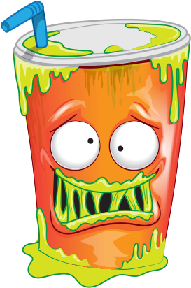 Cup Clipart Slushie - Grossery Gang Mushy Slushy (576x495)