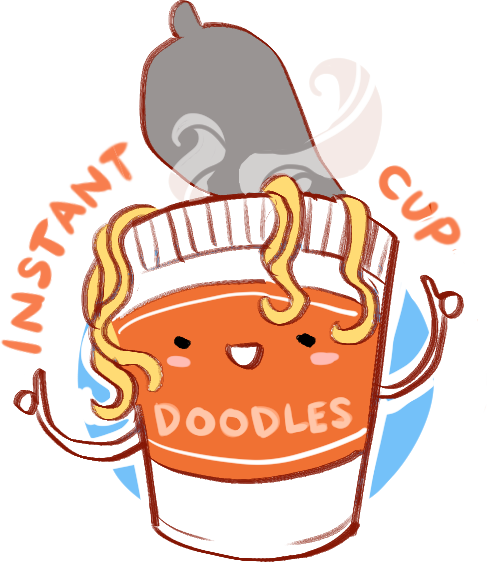 Random Doodley For A Profile Pic Of @instantcupdoodles - Cup Of Noodles Clipart (487x562)