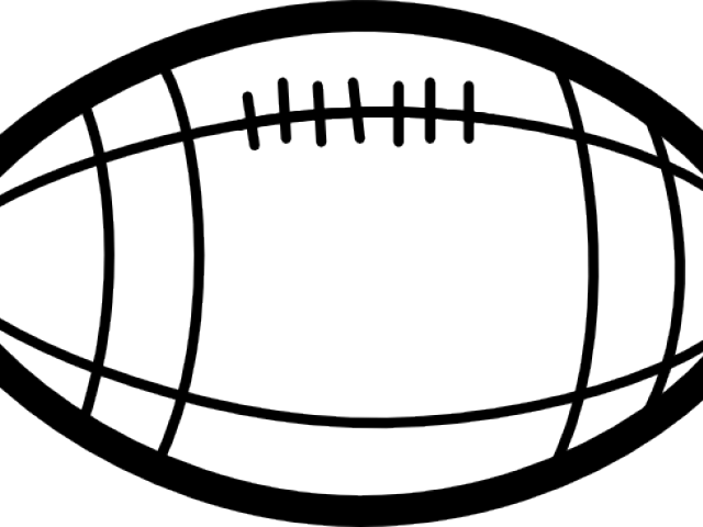 Black And White Football Clipart - Football Clipart Black And White (640x480)