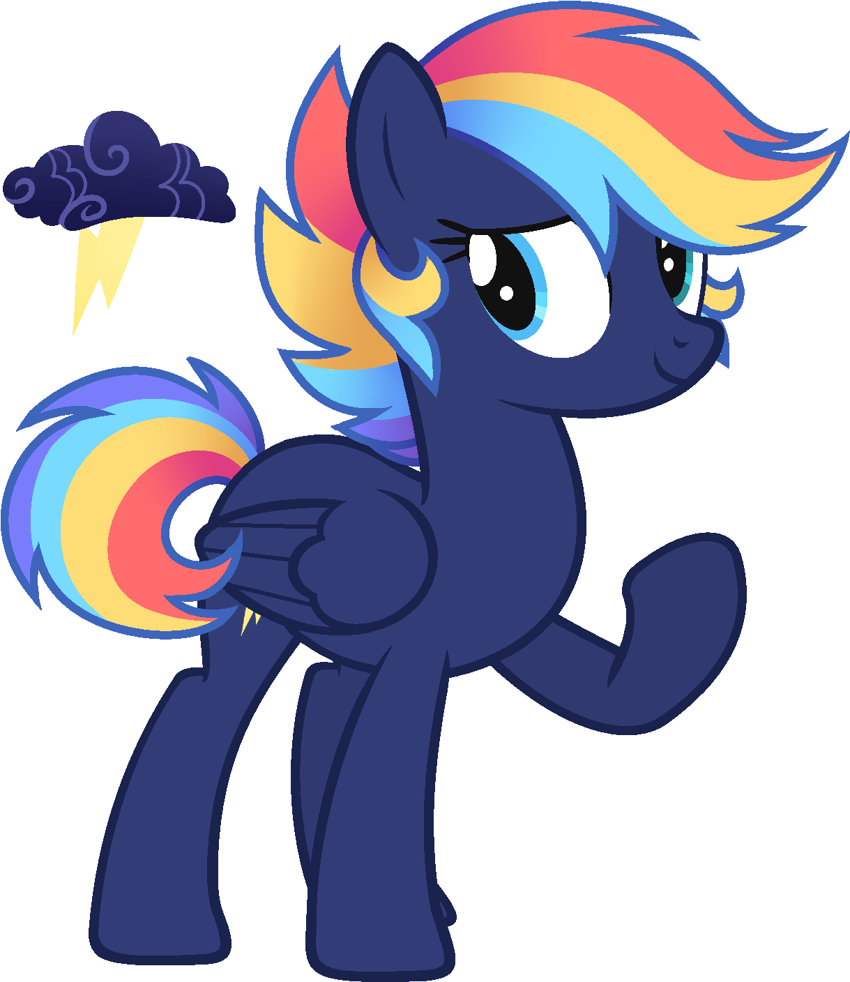 Uploaded - Rainbow Dash (1420x1642)