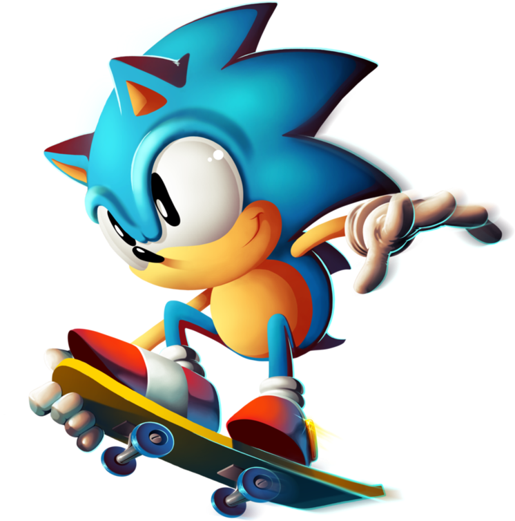 Sonic The Hedgehog - Sonic The Hedgehog Classic (877x912)