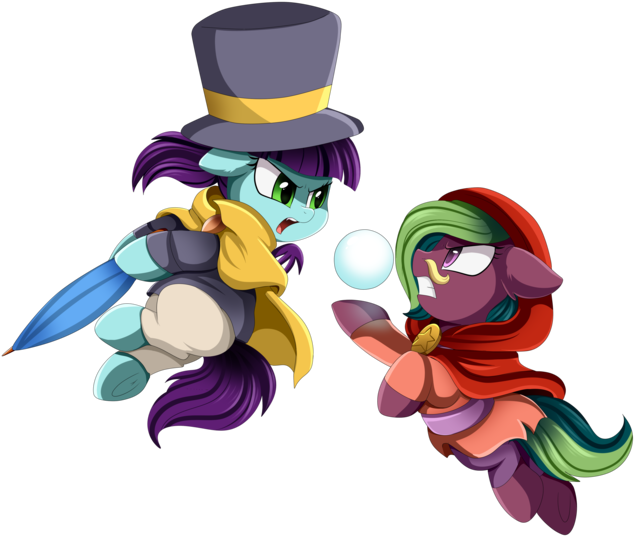 A Hat In Time, Artist - Hat In Time Mustache Girl (664x600)