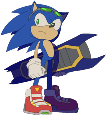 Sonic The Hedgehog[sonic Riders] - Cartoon (420x420)