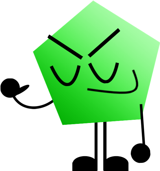 Pentagon Clipart Green - Inanimate Objects 3 Green Pentagon (572x603)