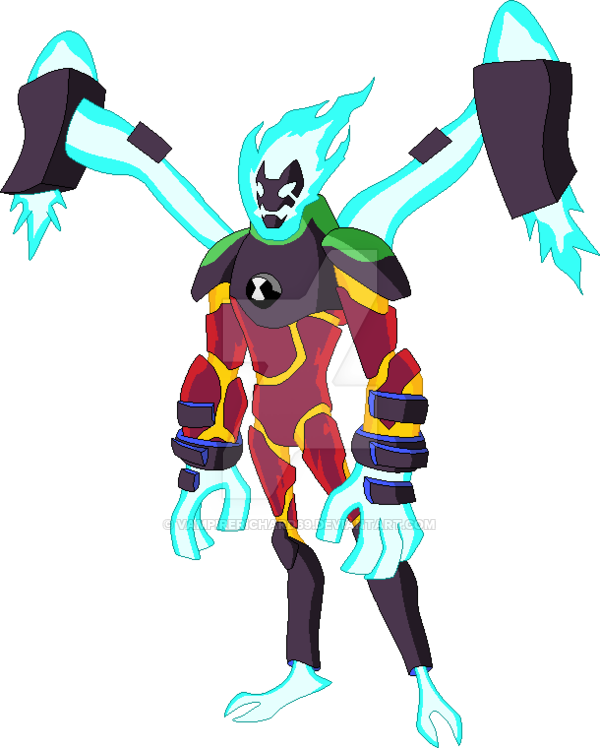 Omni-enhanced Heatblast By Vampirerichard69 - Ben 10 Omni Enhanced Heatblast (600x748)