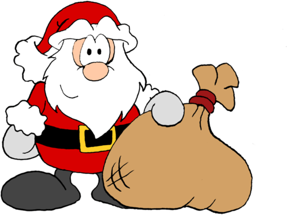Santa Claus Christmas Clip Art - Merry Christmas! Ornament (round) (1128x817)