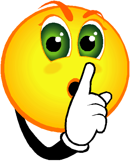 Inside Voice Clip Art Download - Shhh It's A Secret (416x513)