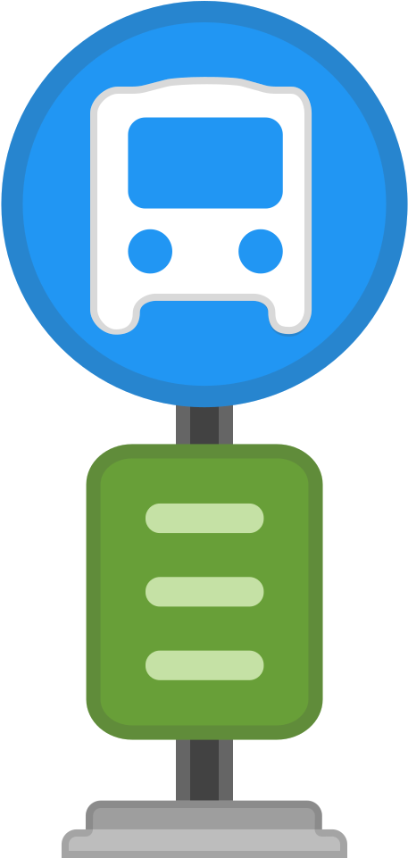 Bus Stop Icon - Bus Stop Emoji (1024x1024)