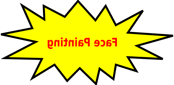 Cartoon Star Voice Bubble Clip Art Vector Clip Art - Cartoon Images Of Face Painting (600x295)