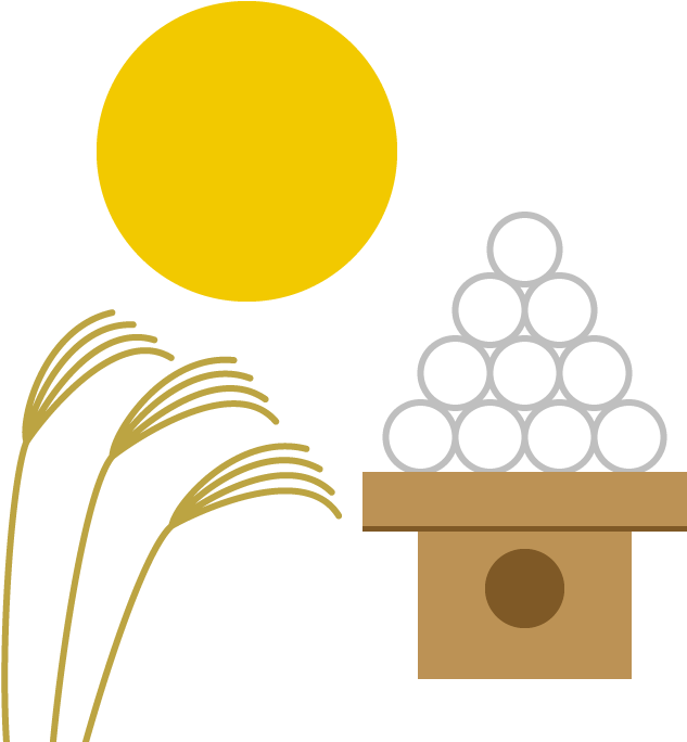 お月見のシンプルイラスト - お 月 見 イラスト (700x700)