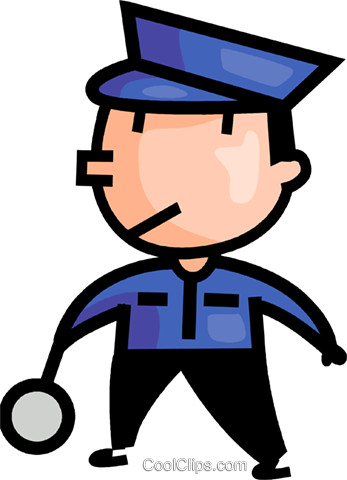 Crossing Guard Royalty Free Vector Clip Art Illustration - Clipart Schülerlotsen (506x700)