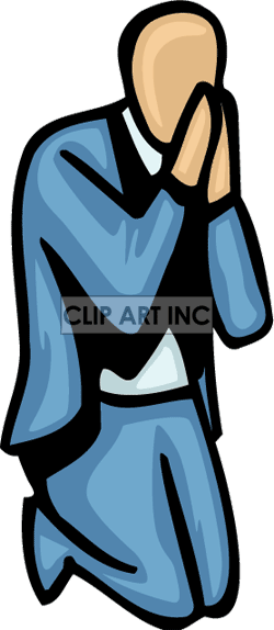 Prayer Clipart Clipart Panda - Cartoon Guy Praying (250x574)