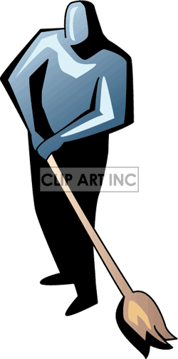 Janitor - Clipart - Janitor - Clipart (250x504)
