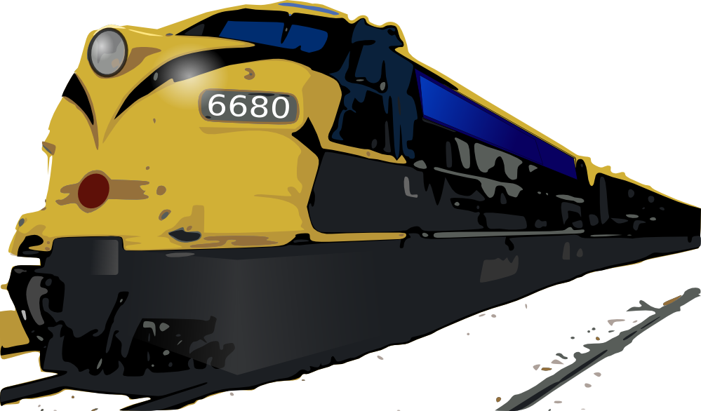 Passenger Train 999px 151 - Kereta Api Vektor (999x586)