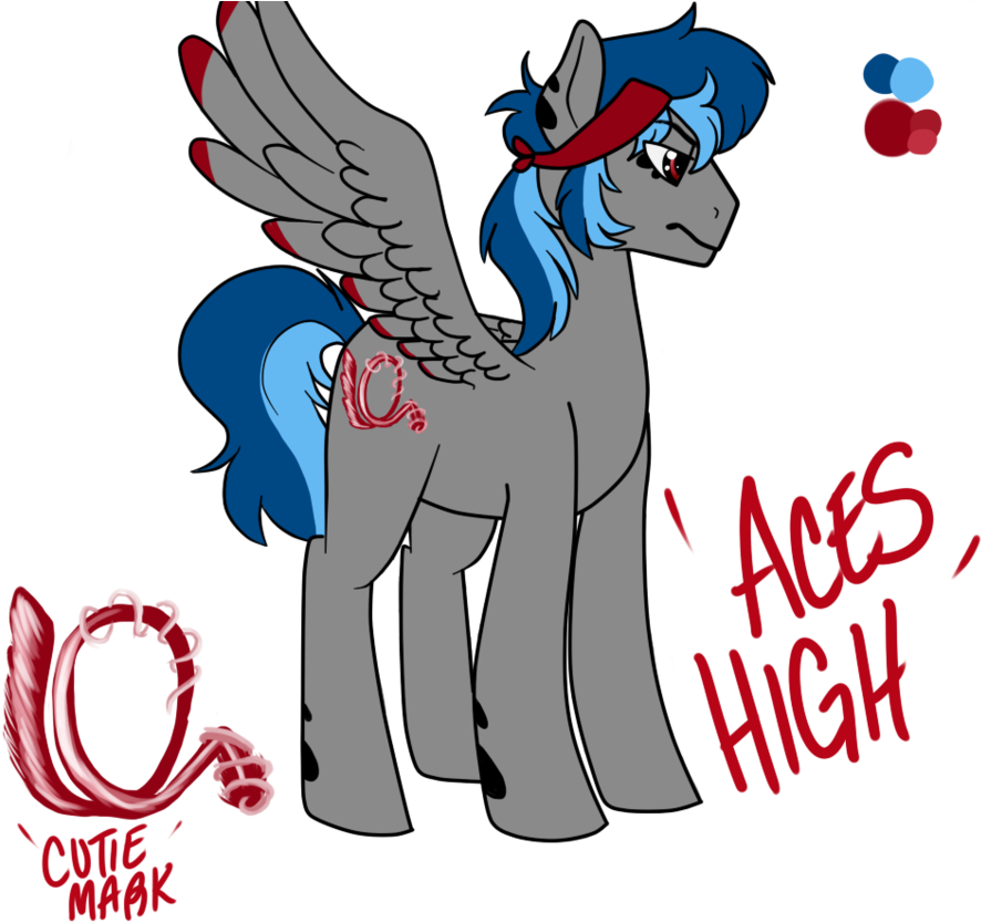Aces High Mlp Oc By Shootypony - Cartoon (942x848)