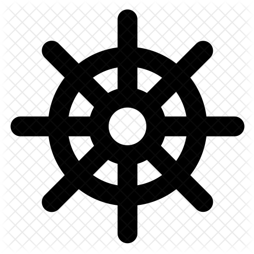 Handwheel Icon - Ship Steering Wheel Vector (512x512)