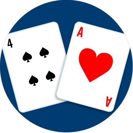 A Four Of Spades And An Ace Of Hearts - Ace Of Hearts (578x578)