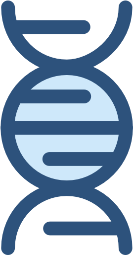 Dna Free Icon - Blue Dna Icon (512x512)