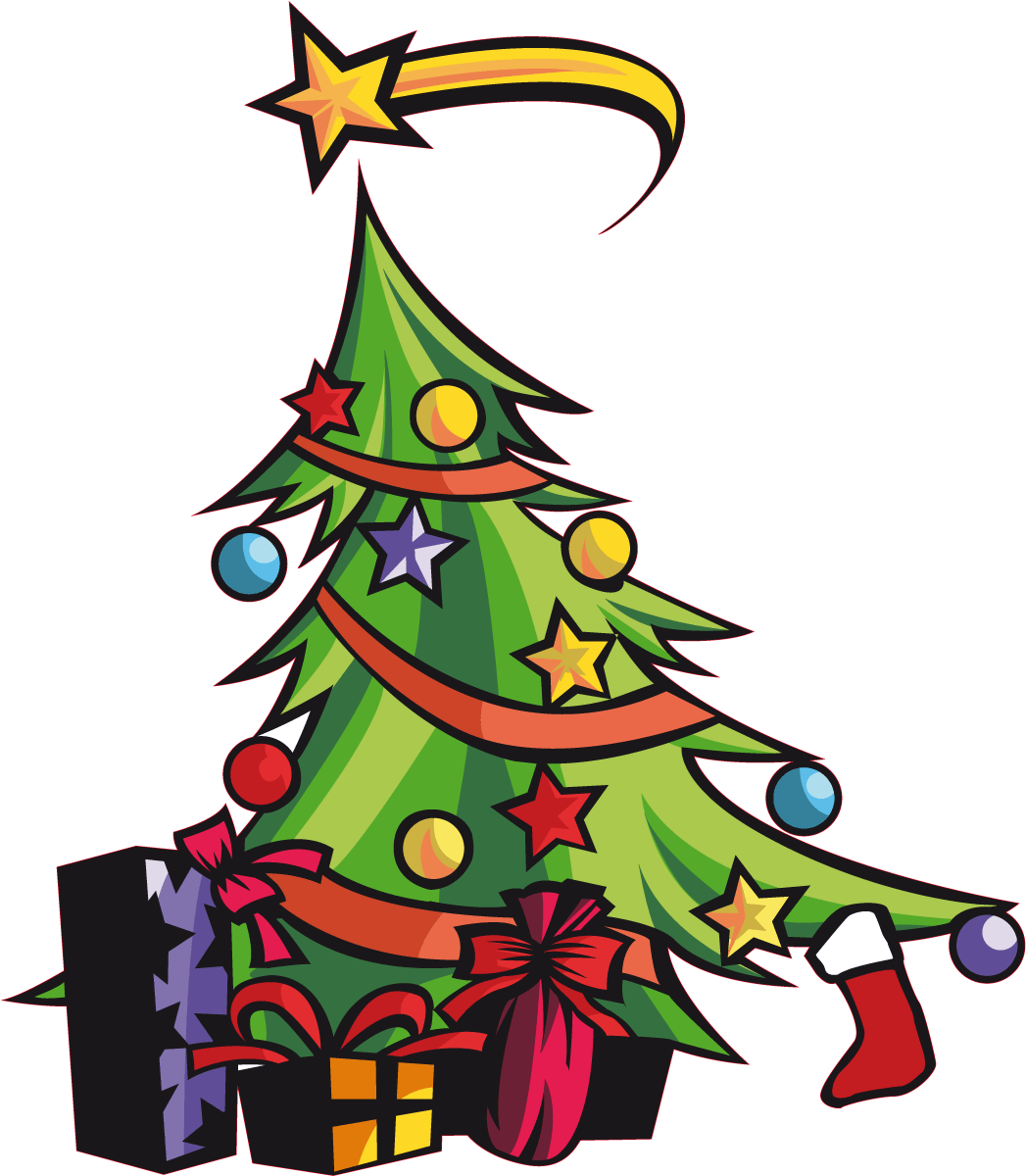 Christmas Tree - Imagenes De Arbolitos De Navidad Animados (1047x1200)