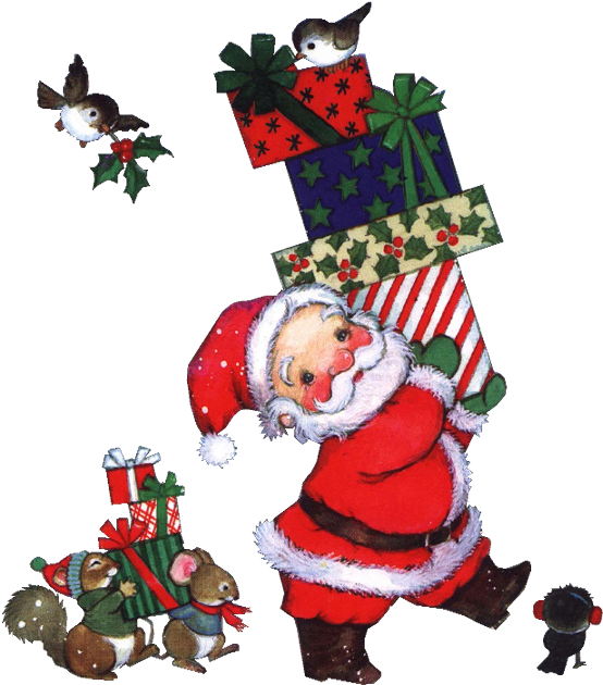 Gifs De Santa Claus Papá Noel - Papa Noel Gif Transparente (562x629)