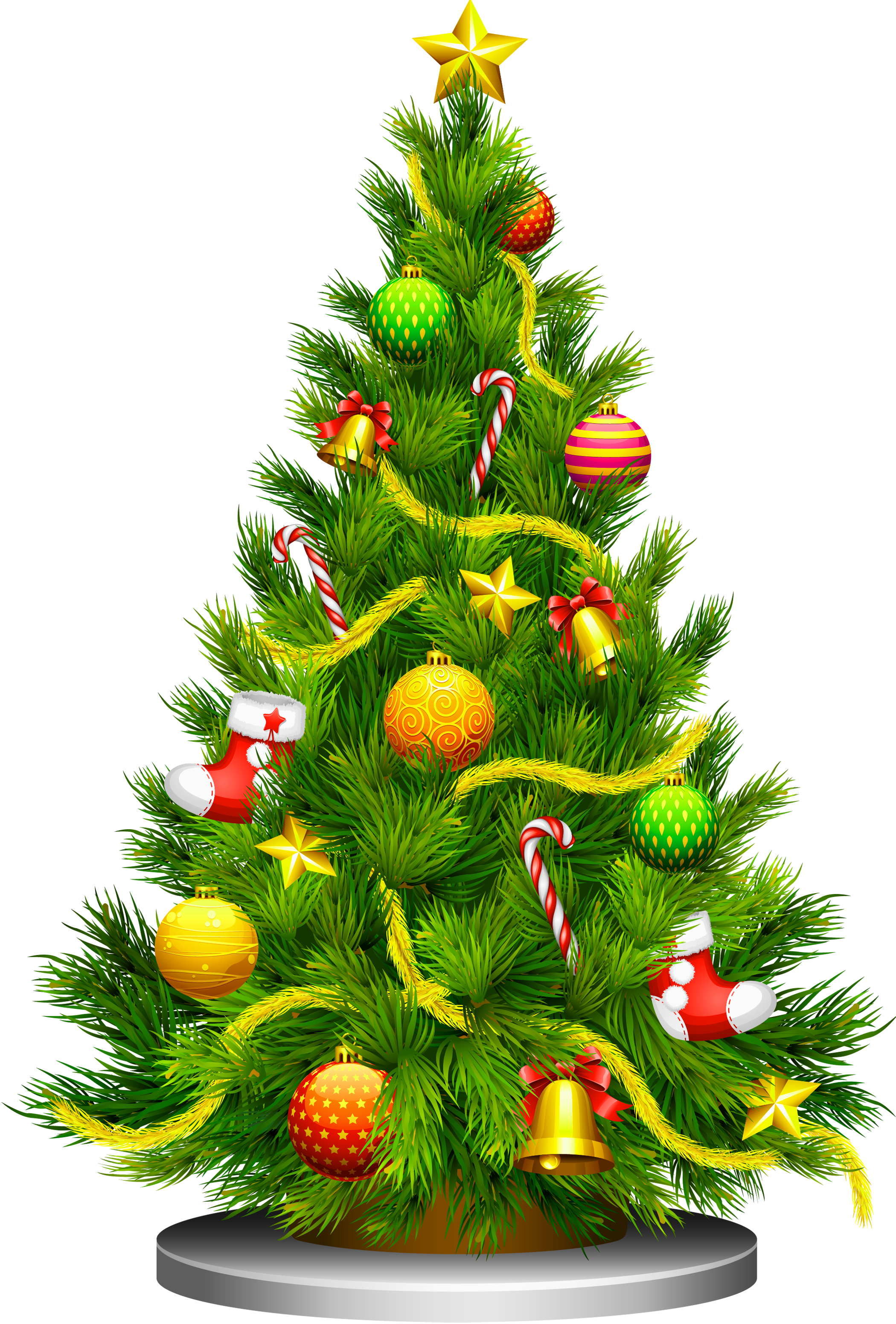 Transparente Del Árbol De Navidad Clipart - X Mas Tree (2100x3104)