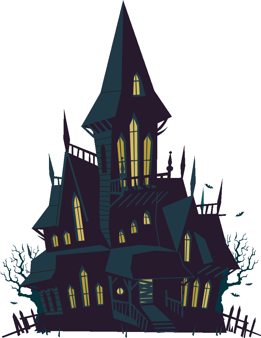 Haunted House Clipart Transparent - Haunted House Transparent (948x1222)