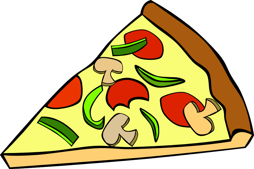 Onlinelabels Clip Art Fast Food Snack Pizza Pepperoni - Food Clipart (1000x664)