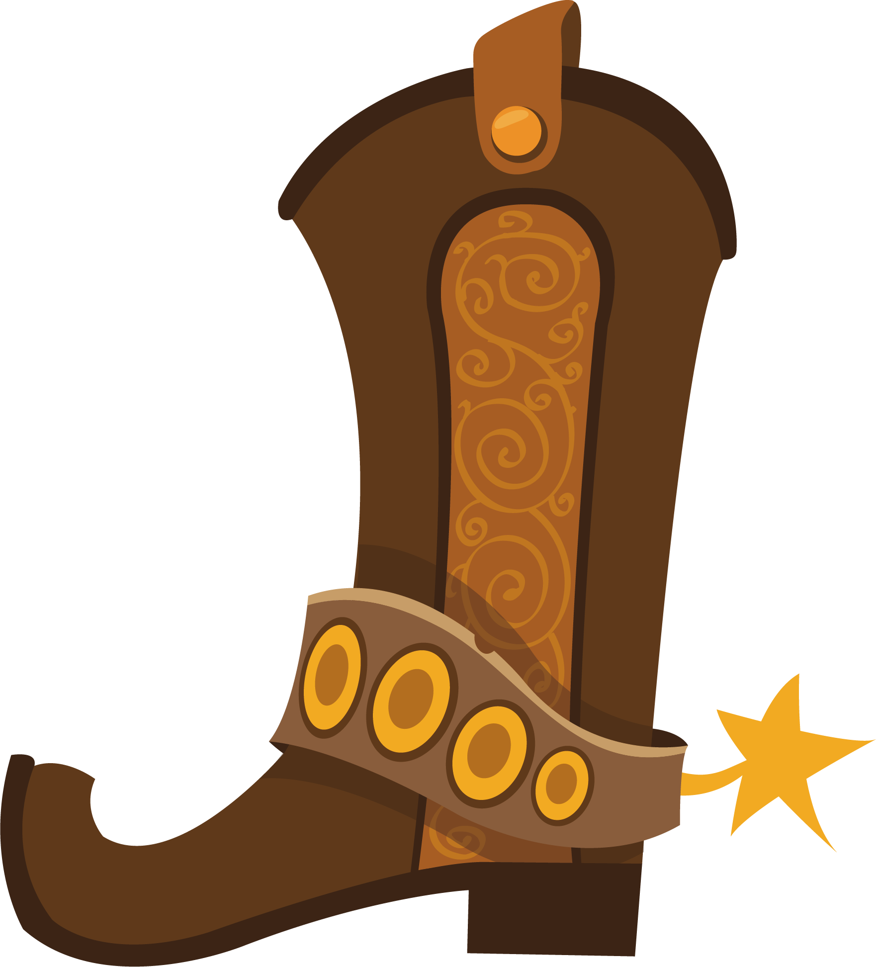 Cowboy Boot Illustration - Cowboy Boot Png (1762x1945)