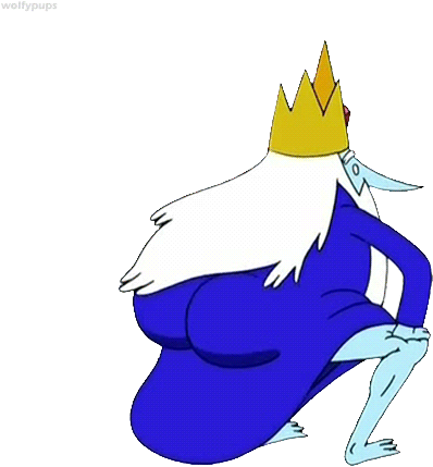 Icekingtwerk - Adventure Time Ice King Butt (500x500)