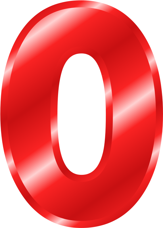 Effect Letters Alphabet Red Clip Art - Red 0 Png (566x800)