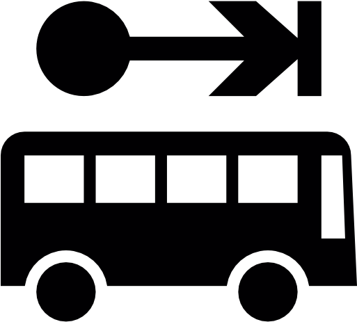 Public Transport Bus Free Icon - Distance Symbol (512x512)