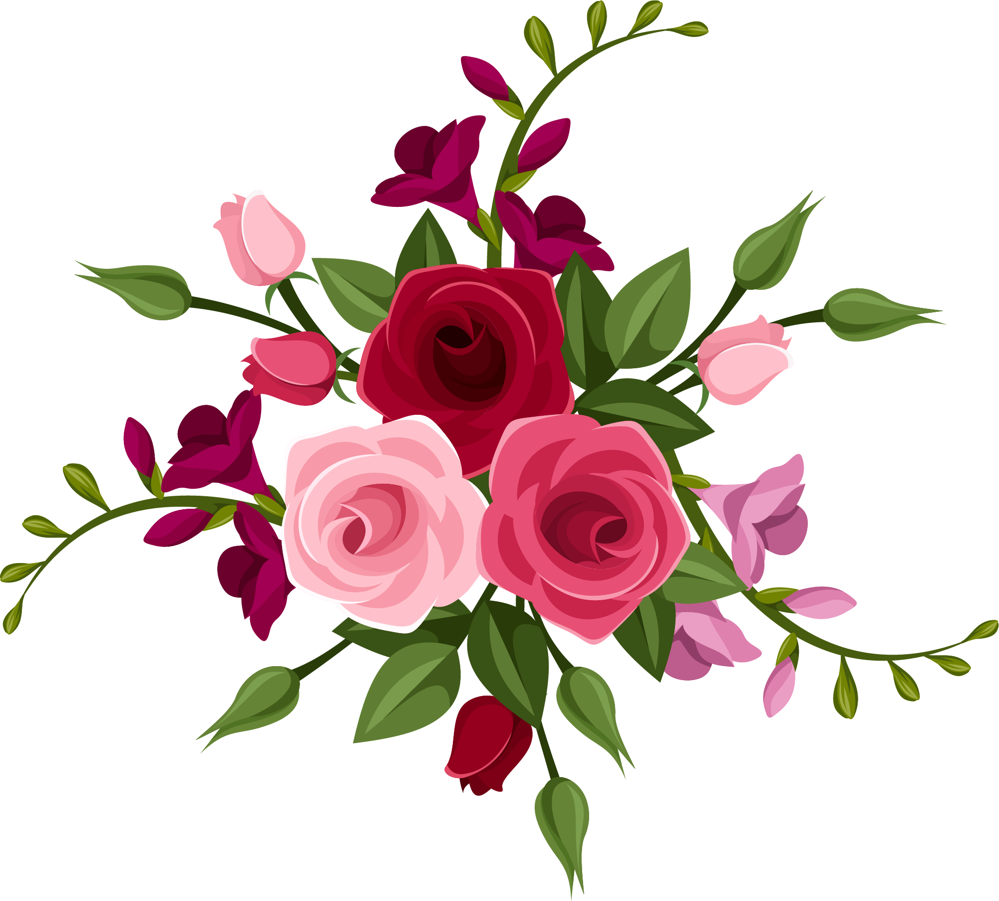 Rose Flower Freesia Pattern - Queen Shawn Mendes Lyrics (2001x1803)