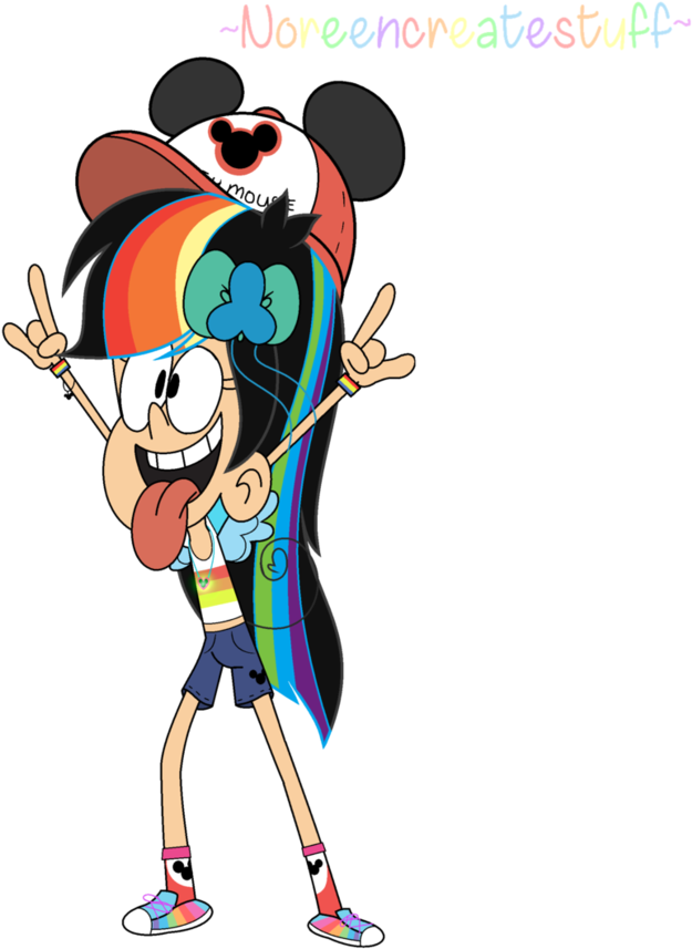 Rainbow Heart In Loud House Style By Noreencreatesstuff - Cartoon (829x963)