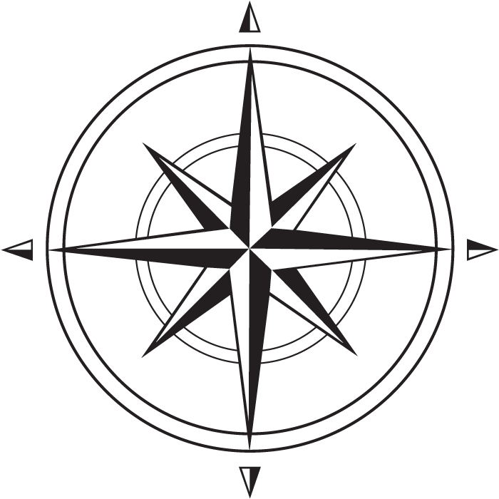 Compass Rose Sm - Compass Clipart (714x717)
