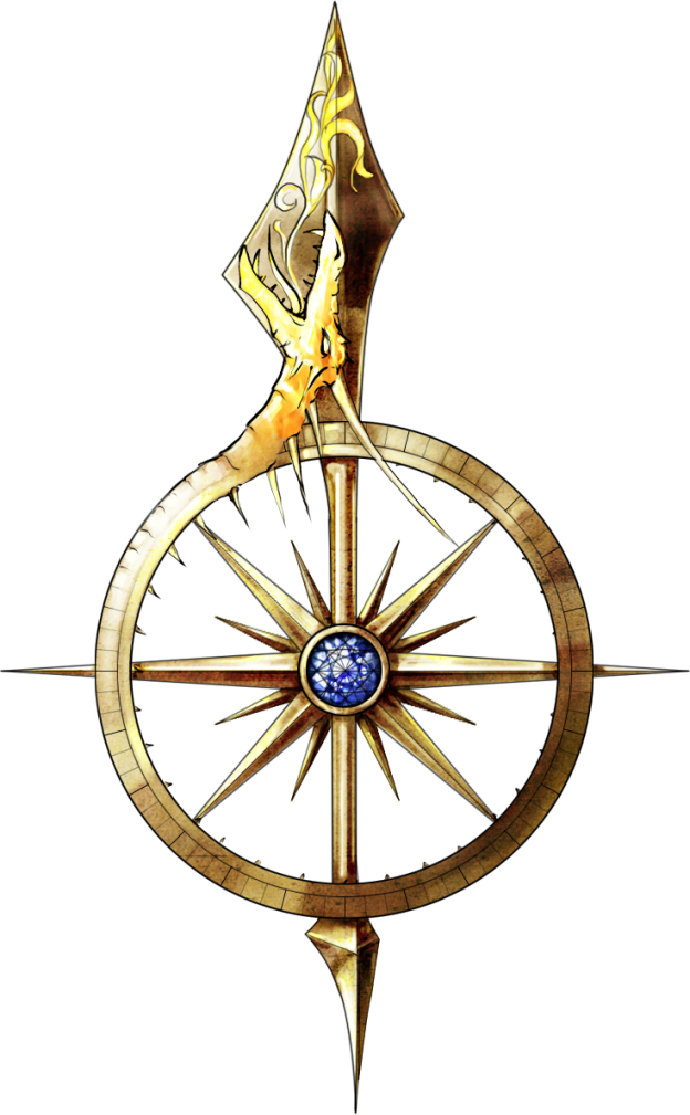 Fantasy Map Compass Rose - Fantasy Map Compass (624x1009)