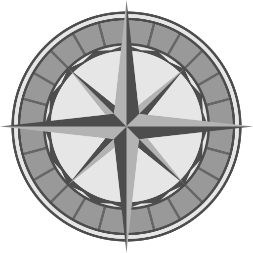 Compass Rose By Sarrel - Compass Vector Png (512x512)