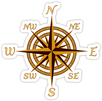 Vintage Compass Rose - Vintage Compass Rose Twin Duvet (375x360)