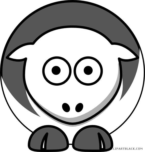 Sheep Animal Free Black White Clipart Images Clipartblack - Cal State Fullerton Titans (570x598)