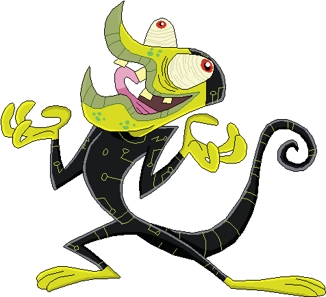 The Chameleon By Mollyketty - Digital Art (486x443)