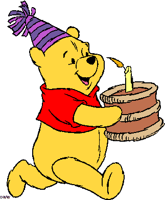 Birthday Clipart Pooh Winnie - Winnie The Pooh Birthday Clipart (343x421)