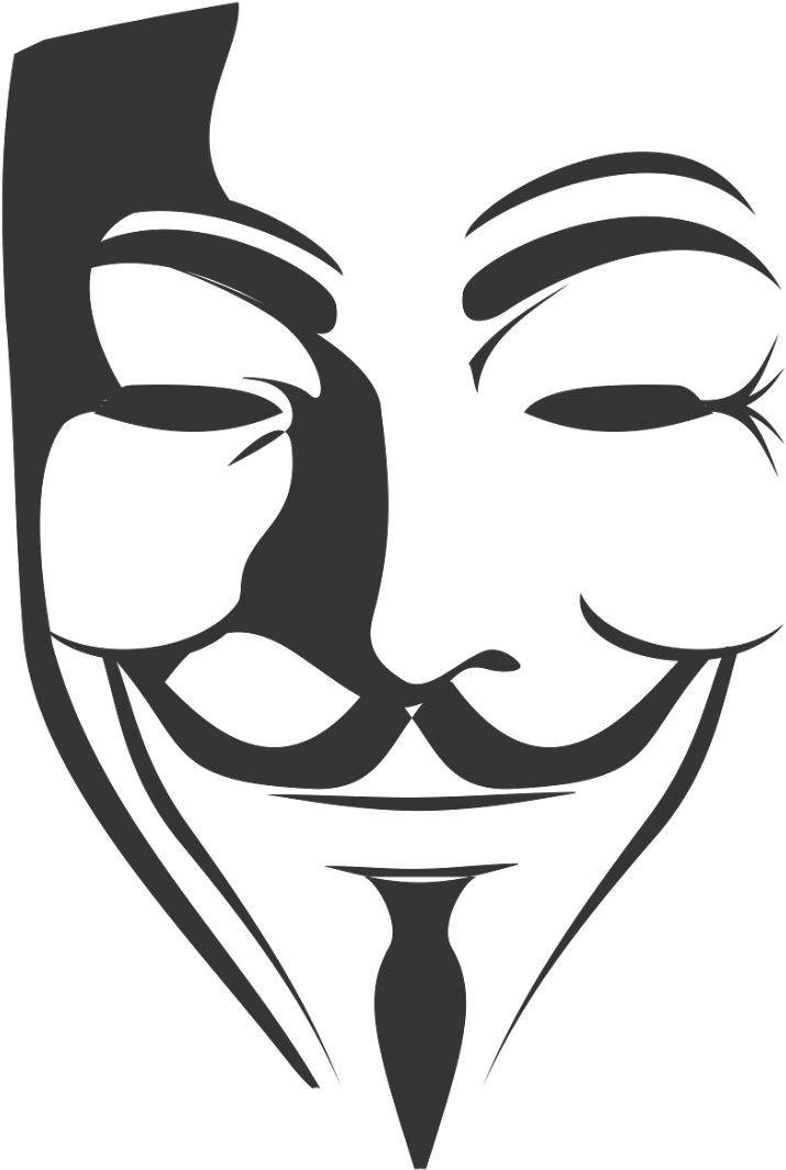 Anonymous Vector Png Transparent Anonymous Vector - V For Vendetta Mask (1600x1136)