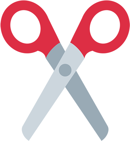 Black Scissors Emoji - Scissors Emoji Vector (512x512)
