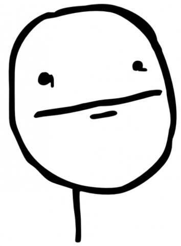 Scared Baby Face Gif Download - Rage Comic Poker Face (480x480)