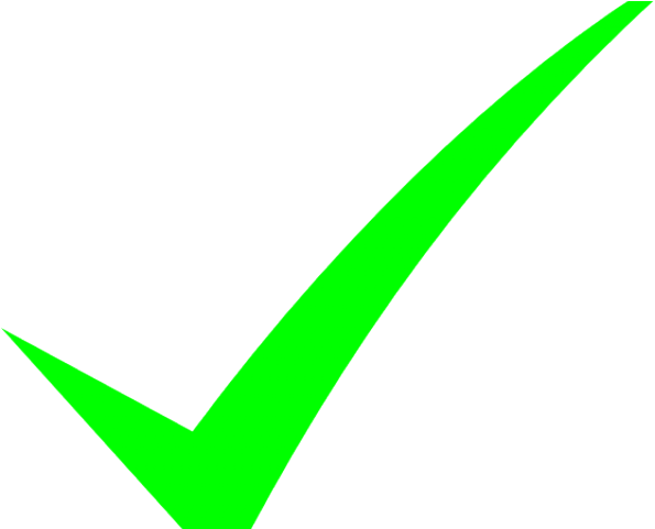 Green Tick Clipart Bright Green - Clip Art (640x480)