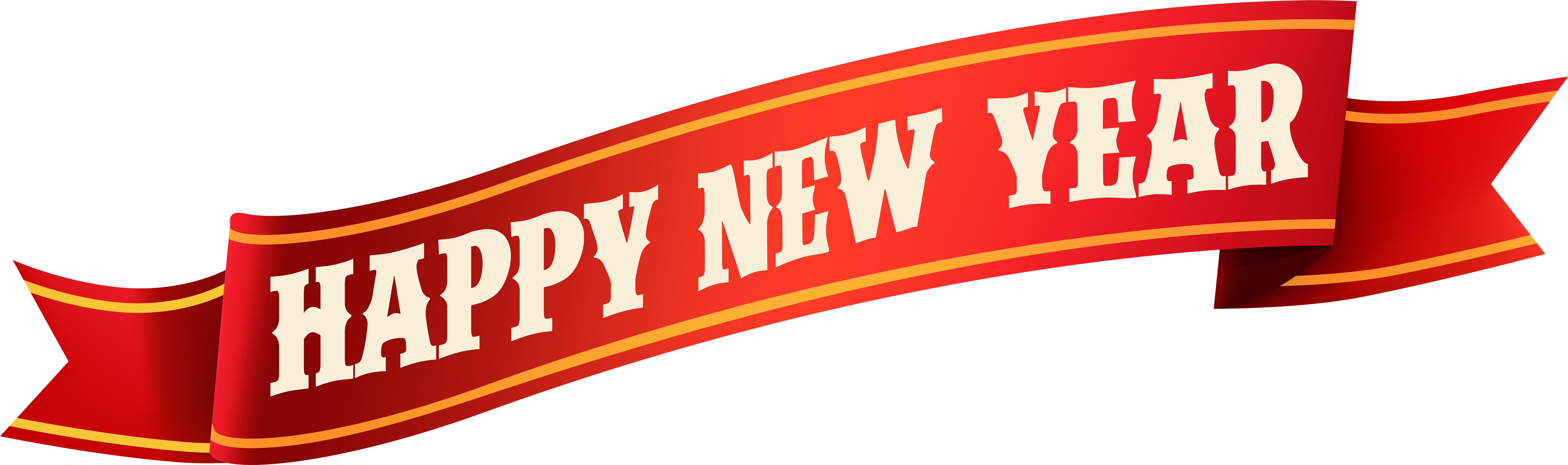 Happy New Year Png Clip Art - Happy New Year Png (8000x2485)