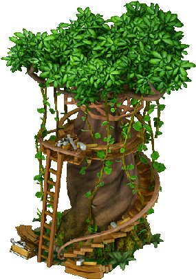 Hut On Baobab Stage2 - Tree (405x405)