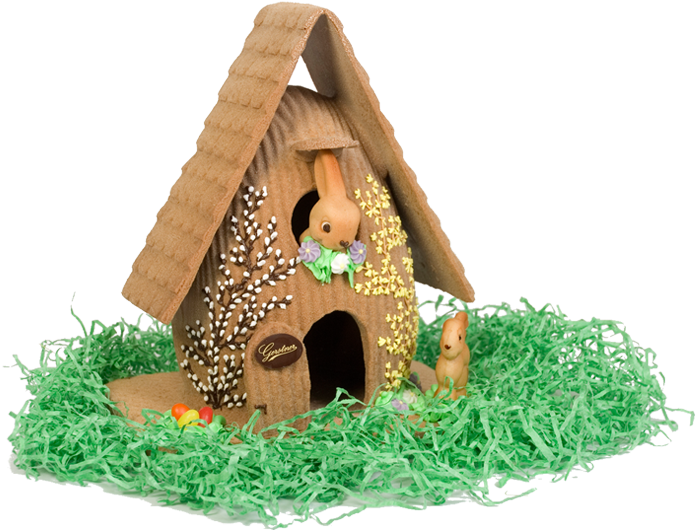 Easter House Made Of Chocolate - House (800x533)