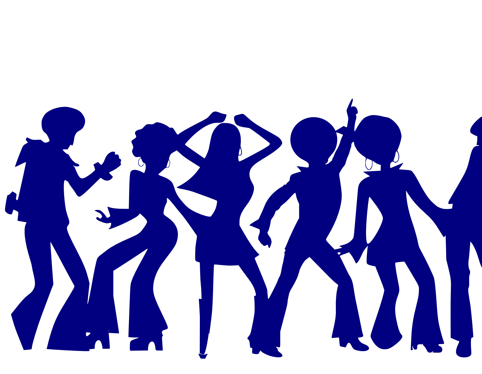 Dance Party Disco Clip Art - Dancing Through The Decades (1920x1492)