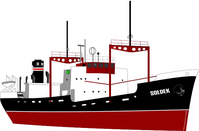 Sea Transportation, Container, Ship, Boat, Transport, - Cargo Ship Clip Art (640x424)
